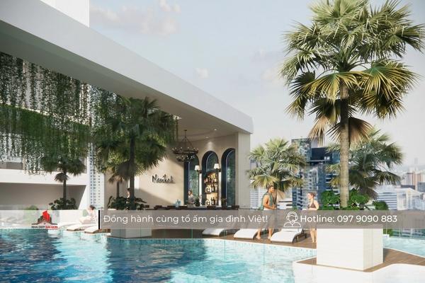 Mô tả dự án thiết kế hồ bơi vô cực chung cư Navikah Residence
