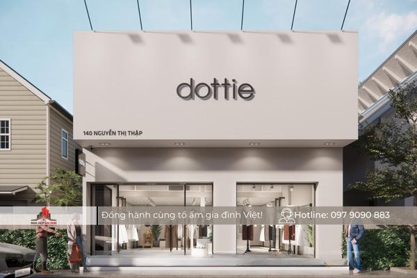 Thi công cải tạo cửa hàng thời trang Dottie