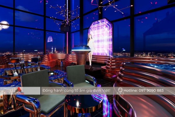 Khu vực của DJ trong mô hình sky bar - chung cư Navikah Residence 1